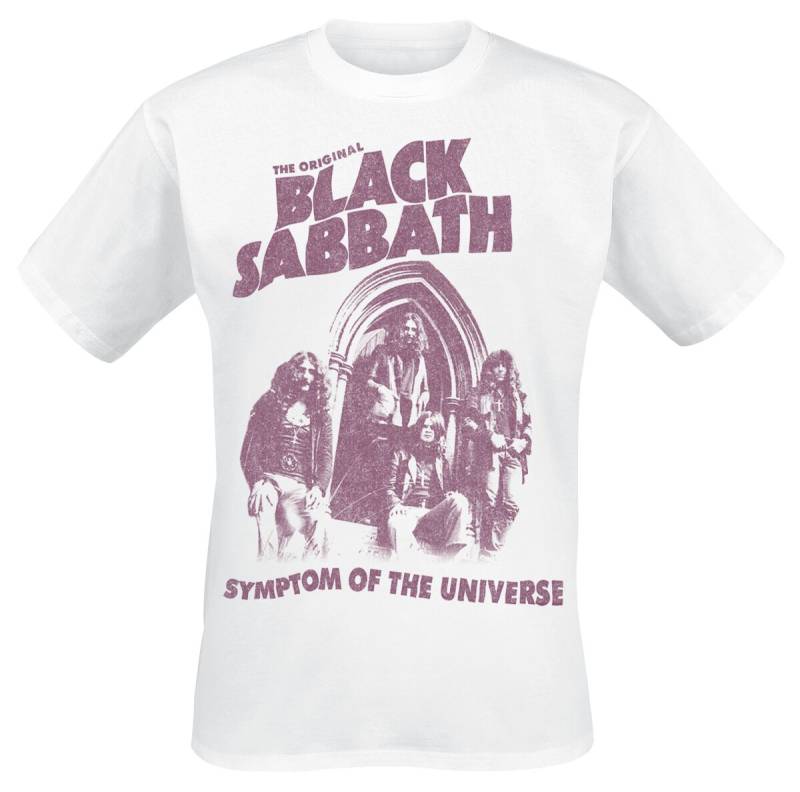 Black Sabbath Symptom Of The Universe T-Shirt weiß in 3XL von Black Sabbath