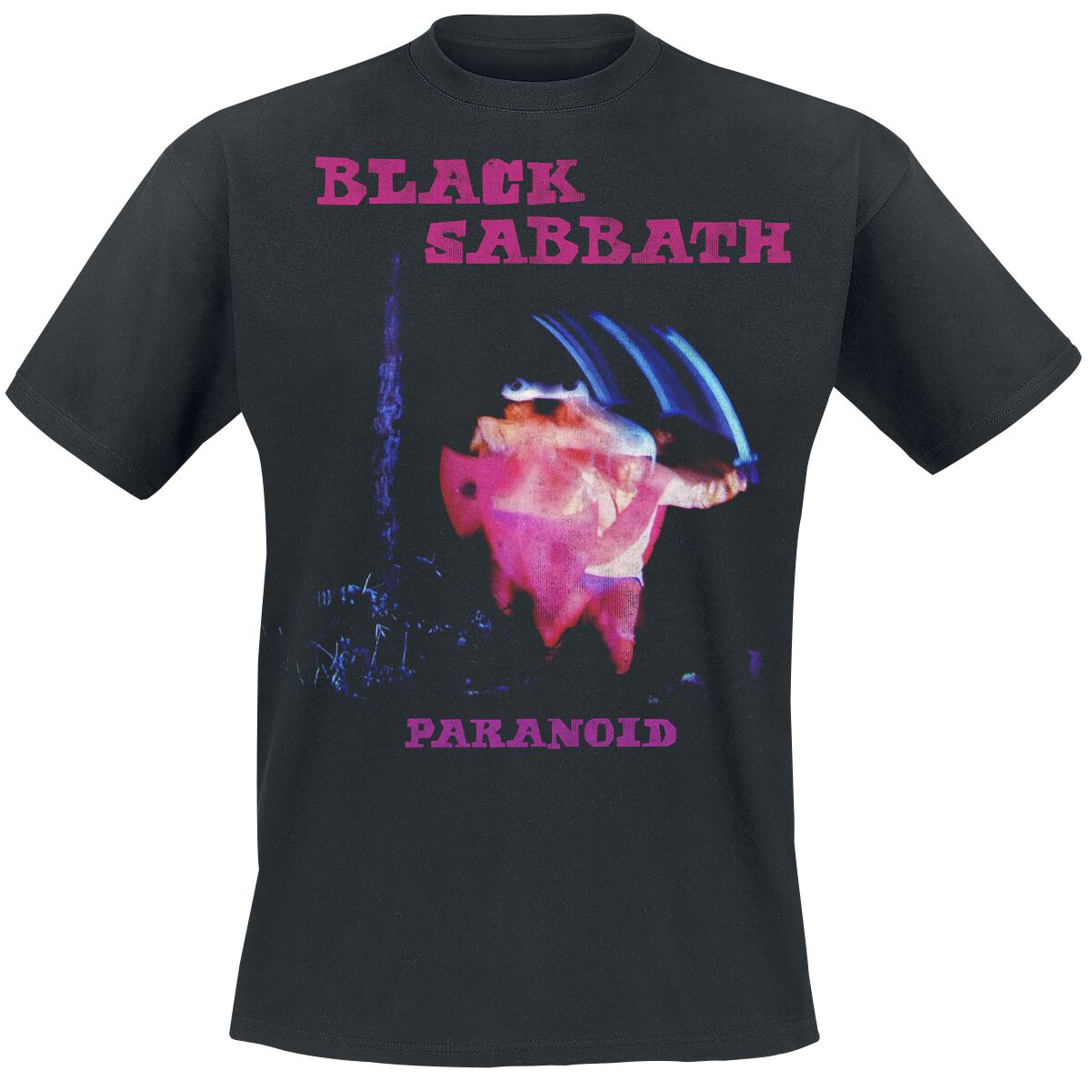 Black Sabbath T-Shirt - Paranoid Tracklist - S bis L - für Männer - Größe L - schwarz  - Lizenziertes Merchandise! von Black Sabbath