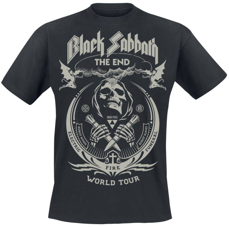 Black Sabbath The End Grim Reaper T-Shirt schwarz in 3XL von Black Sabbath