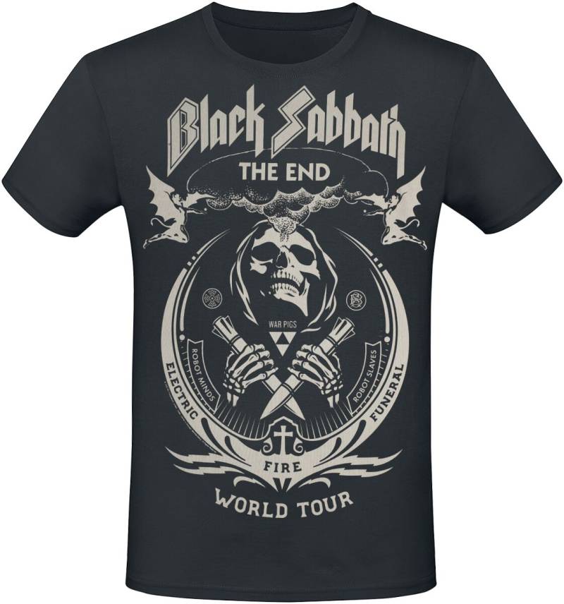 Black Sabbath The End Grim Reaper - Heavyweight T-Shirt schwarz in XXL von Black Sabbath