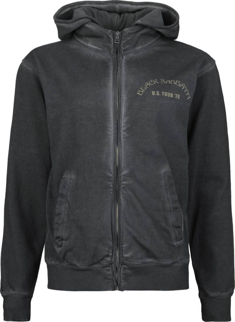 Black Sabbath US Tour 78 Kapuzenjacke anthrazit in XL von Black Sabbath