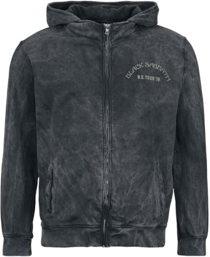 Black Sabbath US Tour 78 Männer Kapuzenjacke anthrazit XXL 100% Baumwolle Band-Merch, Bands von Black Sabbath