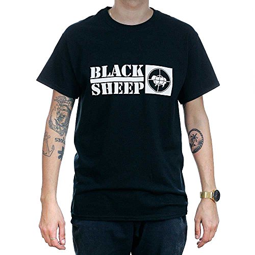 Black Sheep Skateboard Store Herren T-Shirt schwarz schwarz One size Gr. L, schwarz von Black Sheep Skateboard Store