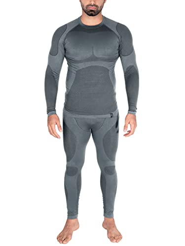 Black Snake® Herren Seamless Funktionsunterwäsche Set Python - Grau - XL/XXL von Black Snake