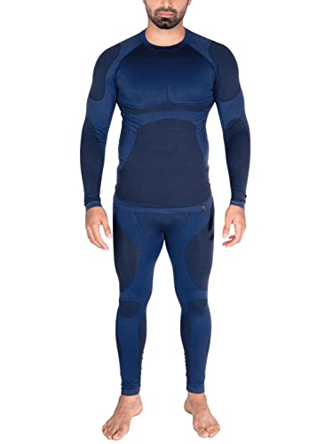 Black Snake® Herren Seamless Funktionsunterwäsche Set Python Navy XL/XXL von Black Snake