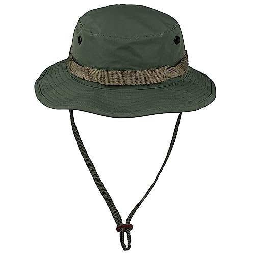 Black Snake® Hut Sonnenhut für Damen und Herren wasserdichter Anglerhut L Oliv von Black Snake