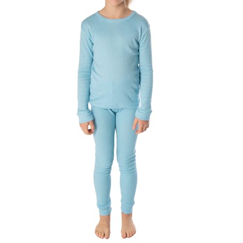 Black Snake® Thermounterwäsche Kinder Thermo Unterwäsche Lange Unterhose + Langarm Unterhemd - Hellblau - 110-116 von Black Snake