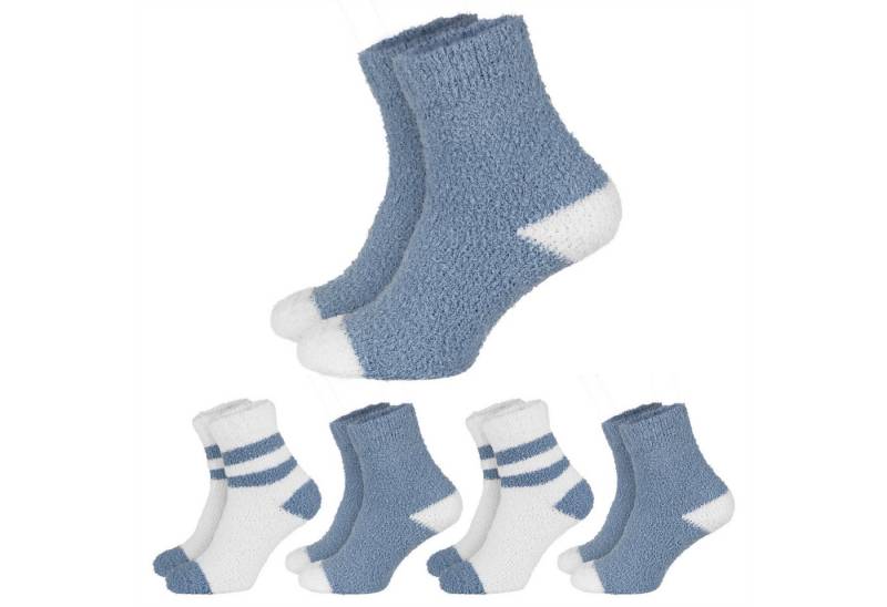 Black Snake Kuschelsocken 4 Paar weiche Damen Strümpfe warm Haussocken geeignet kalter Winter Hautfreundlich atmungsaktiv tragbar beim Yoga und Alltag von Black Snake