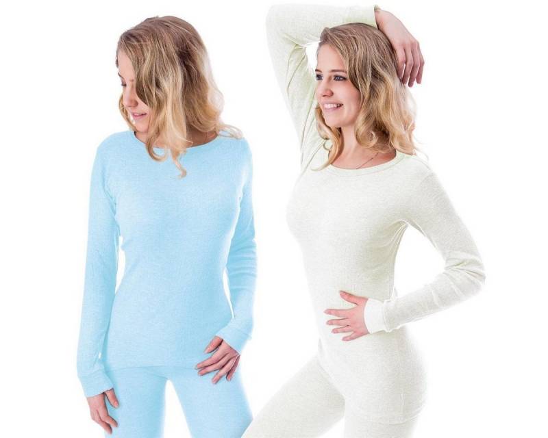 Black Snake Thermounterhemd 2 Thermo Langarmshirts für Frauen – Ideal für Ski & Outdoor im Winter (Spar-Set, 2-St) Damen Unterhemden mit Innenfleece 2er-Pack von Black Snake