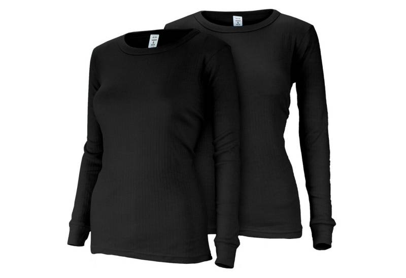 Black Snake Thermounterhemd 2 Thermo Langarmshirts für Frauen – Ideal für Ski & Outdoor im Winter (Spar-Set, 2-St) Damen Unterhemden mit Innenfleece 2er-Pack von Black Snake