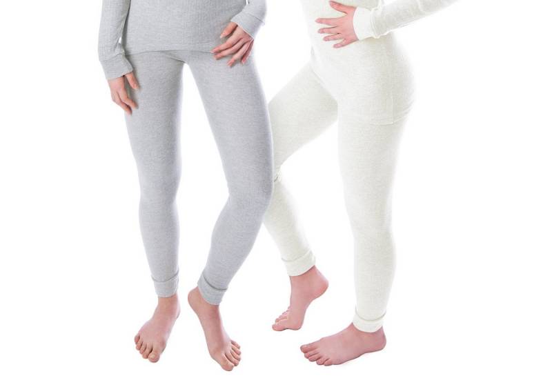 Black Snake Thermounterhose 2er Set Thermounterhosen für Frauen – Warm, atmungsaktiv und schnell (Spar-Set, 2-St) Damen lange Unterhosen mit Innenfleece 2er-Pack von Black Snake