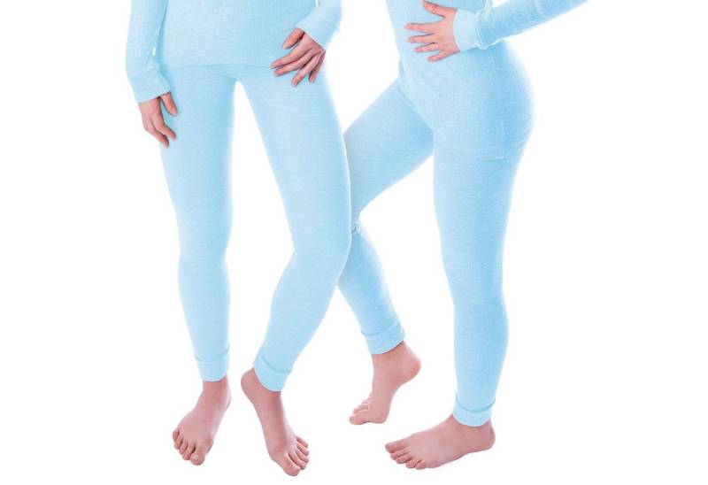 Black Snake Thermounterhose 2er Set Thermounterhosen für Frauen – Warm, atmungsaktiv und schnell (Spar-Set, 2-St) Damen lange Unterhosen mit Innenfleece 2er-Pack von Black Snake