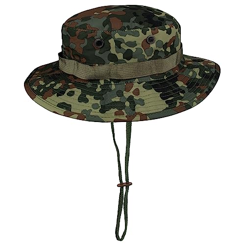 US GI Outdoor Boonie Hat aus Nylon Krempenhut S Flecktarn von Black Snake