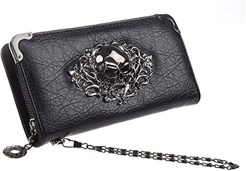 Black Sugar Lange Geldbörse Damen Gothic Goth Solide Punk Geldbörse Taschen für Scheckheft Karten Bankkarten Geld Geldscheine schick Handtasche Schädel Schwarz, Schwarz , S, Klassisch Black Sugar Lange Geldbörse Damen Gothic Goth Solide Punk Geldbörse Taschen für Scheckheft Karten Bankkarten Geld Geldscheine schick Handtasche Schädel Schwarz, Schwarz , S, Klassisch von Black Sugar