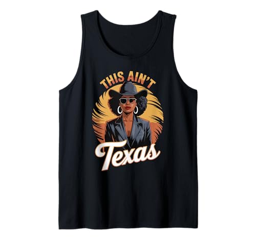 This Ain't Texas Afro Cowgirl Bold Western Fashion Women Men Tank Top von Black Women Power Retro Rodeo Urban Diva Style
