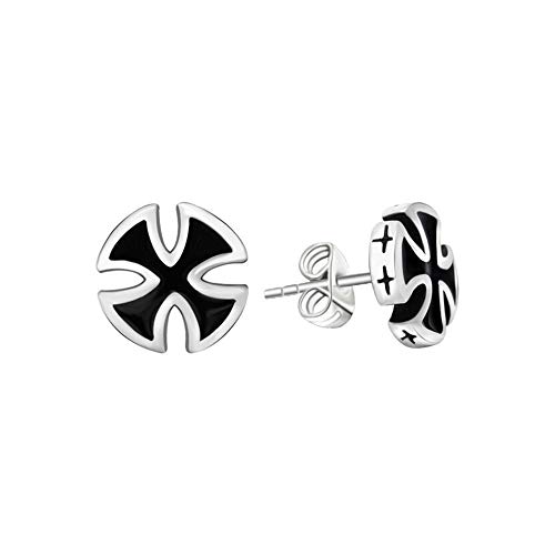 BlackAmazement 2er Set 316L Edelstahl Ohrstecker Eisernes Kreuz Templerkreuz Celtic Iron Cross silber schwarz Biker Metal Gothic Damen Herren BlackAmazement 2er Set 316L Edelstahl Ohrstecker Eisernes Kreuz Templerkreuz Celtic Iron Cross silber schwarz Biker Metal Gothic Damen Herren von BlackAmazement