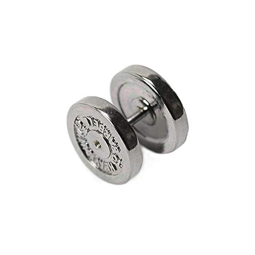 BlackAmazement Fake Plug 316L Edelstahl Ohrstecker Barbell Hantel Gewicht Heavy Duty Silber Biker Herren BlackAmazement Fake Plug 316L Edelstahl Ohrstecker Barbell Hantel Gewicht Heavy Duty Silber Biker Herren von BlackAmazement