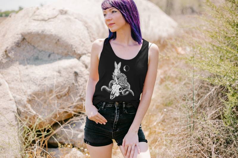Kaninchen & Schafbock Tank Kaninchen & Schafbock Tank von BlackBanjoArts