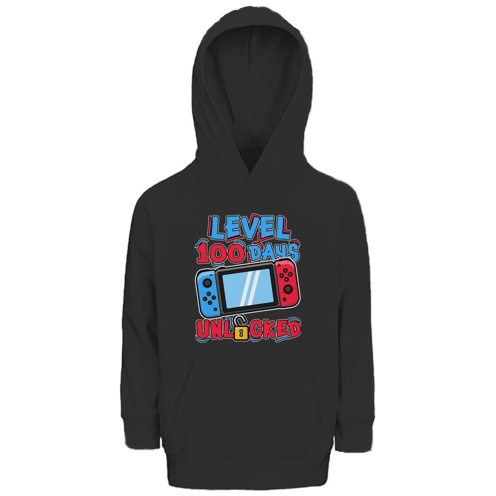 Kinder Premium Bio Hoodie Level 100 Days Of School von BlackBlueRed