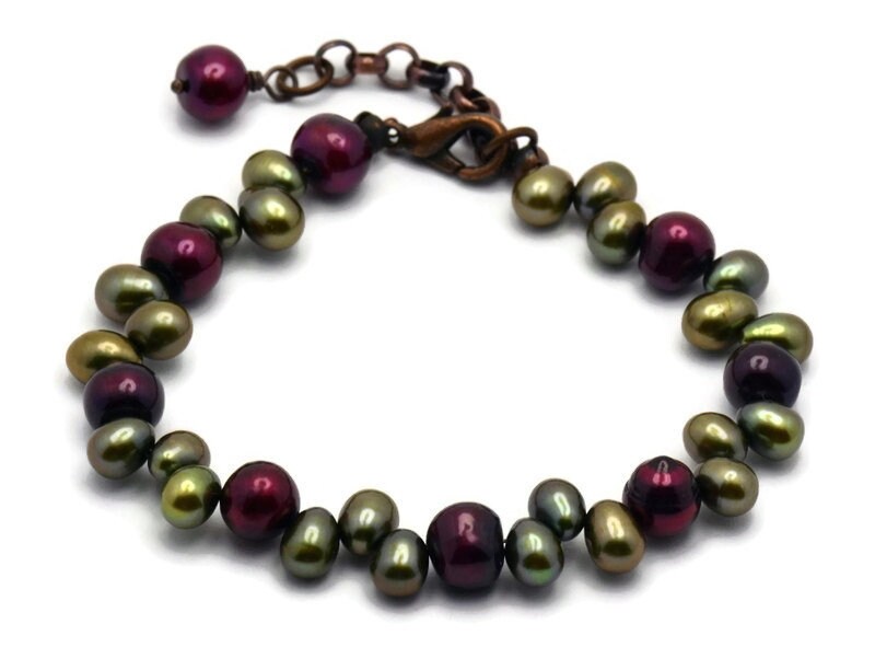 Cranberry Vine Armband, Süßwasserperlen Perlen Einzigartiges Geschenk Für Frau Cranberry Vine Armband, Süßwasserperlen Perlen Einzigartiges Geschenk Für Frau von BlackBrookShop