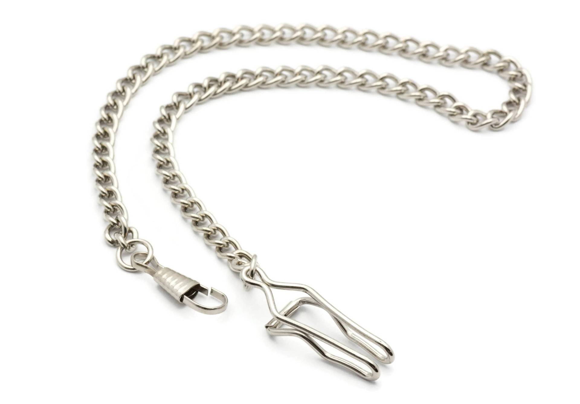 Silberne Taschenuhrkette, Taschenuhr-Zubehör, Taschenuhr-Kette Silberne Taschenuhrkette, Taschenuhr-Zubehör, Taschenuhr-Kette von BlackBrookShop
