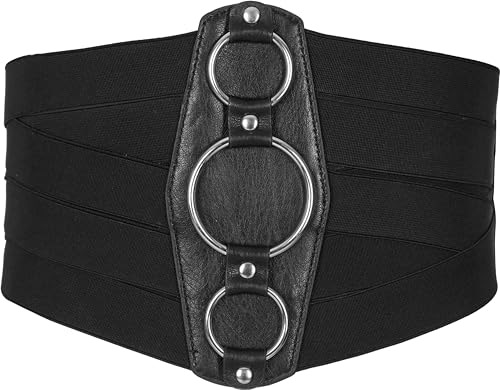 BlackButterfly 7 Zoll Breit Gitter Korsett Elastische Taillengürtel (Schwarz, L) von BlackButterfly