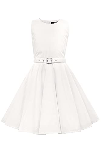 BlackButterfly Kinder 'Audrey' Vintage Clarity Kleid im 50er-Jahre-Stil (Elfenbein, 5-6 Jahre) von BlackButterfly