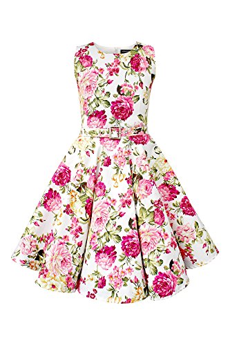 BlackButterfly Kinder 'Audrey' Vintage Divinity Kleid im 50er-Jahre-Stil (Elfenbein, 3-4 Jahre) von BlackButterfly