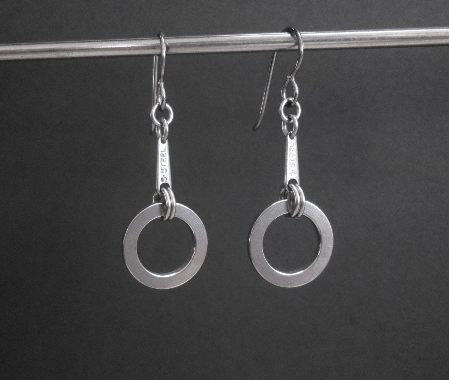 Ohrringe Aus Edelstahl, Ohrhänger Hypoallergene Ohrringe, Ausgefallene Ausgefallener Schmuck Ohrringe Aus Edelstahl, Ohrhänger Hypoallergene Ohrringe, Ausgefallene Ausgefallener Schmuck von BlackCatStudio98
