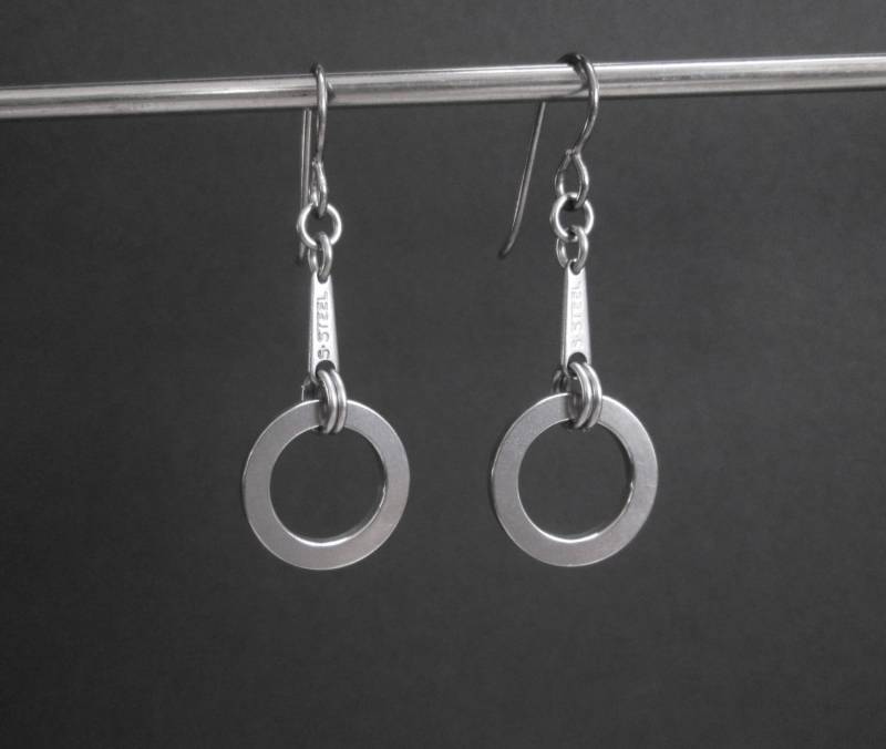 Edelstahl Ohrringe, Hypoallergen Schmuck Edelstahl Ohrringe, Hypoallergen Schmuck von BlackCatStudio98