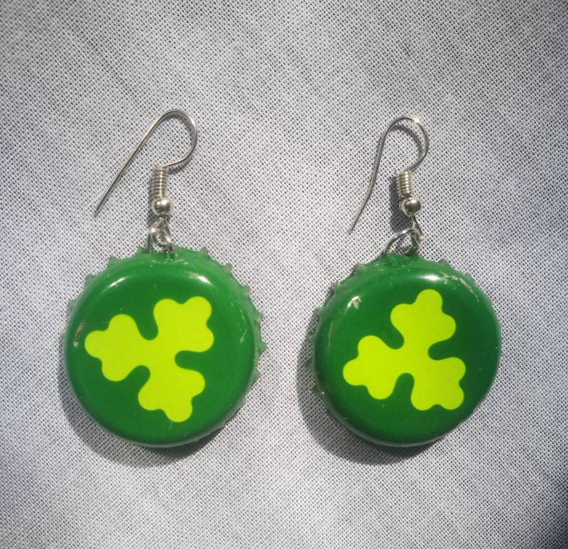 Handgemachte Ohrringe Aus Veränderten Mirinda Kronkorken Soda Limo Earrings Upcycling Diy Muttertagsgeschenk Geschenk Orange Sommerschmuck von BlackCatsUpcycling