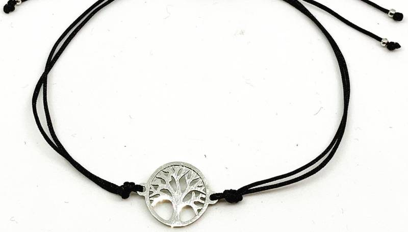 Glücksbringer Makramee-Armband Mit Silberfarbenem Lebensbaum | Freundschaftsarmband Handmade Größenverstellbar Unisex Geschenk Glücksbringer Makramee-Armband Mit Silberfarbenem Lebensbaum | Freundschaftsarmband Handmade Größenverstellbar Unisex Geschenk von BlackCherryPearlz