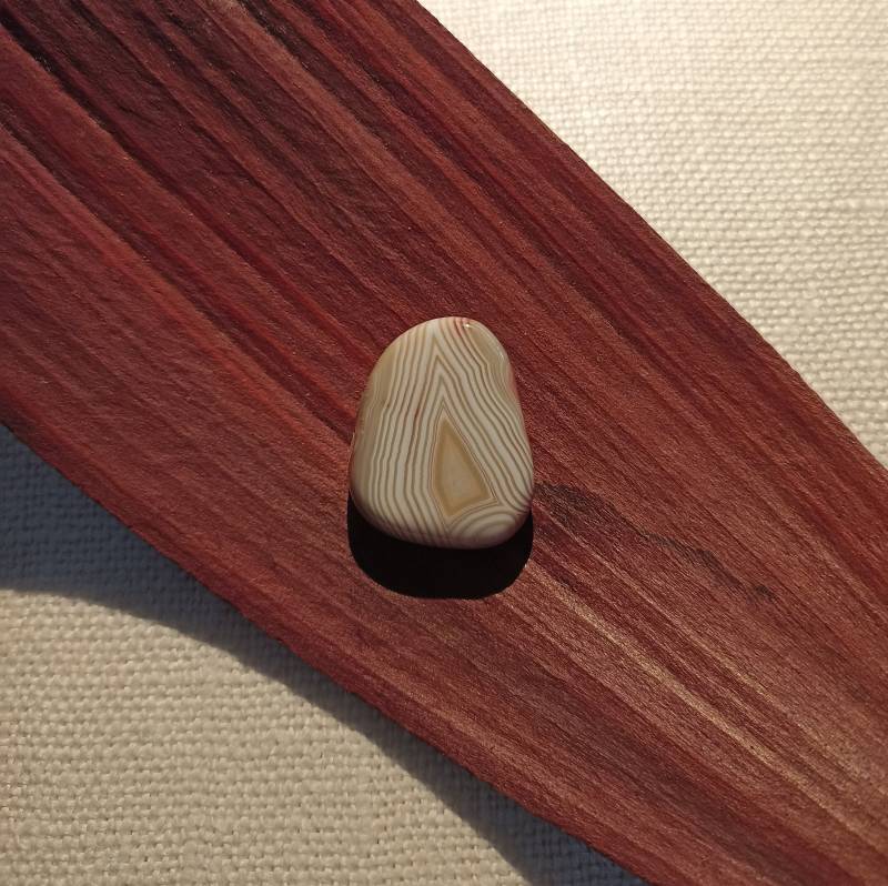 Achat Edelstein Anhänger, Gebohrt | Sehr Schöner Gebändeter 10, 7 Gramm von BlackForestRockShop