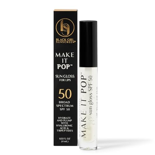 BLACK GIRL SUNSCREEN - Make It Pop Sungloss - Revolutionäre Helligkeit und Sonnenschutz in einem - FPS 50 (Clear Skyes) von BlackGirlSunscreen