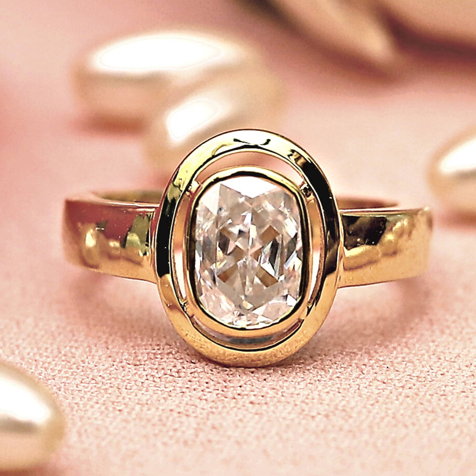 Moissanite Diamant Ring 2.20Ct Rose Kissen Einzigartige Verlobungsring | Handgefertigter Versprechen Weihnachtsgeschenk von BlackKaratt