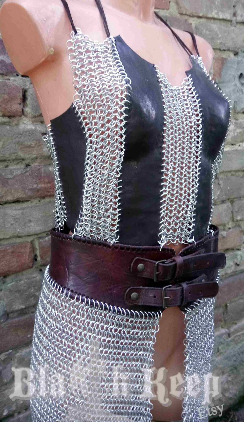 Lagertha Wikinger Kettenhemd Und Lederrüstung von BlackKeep