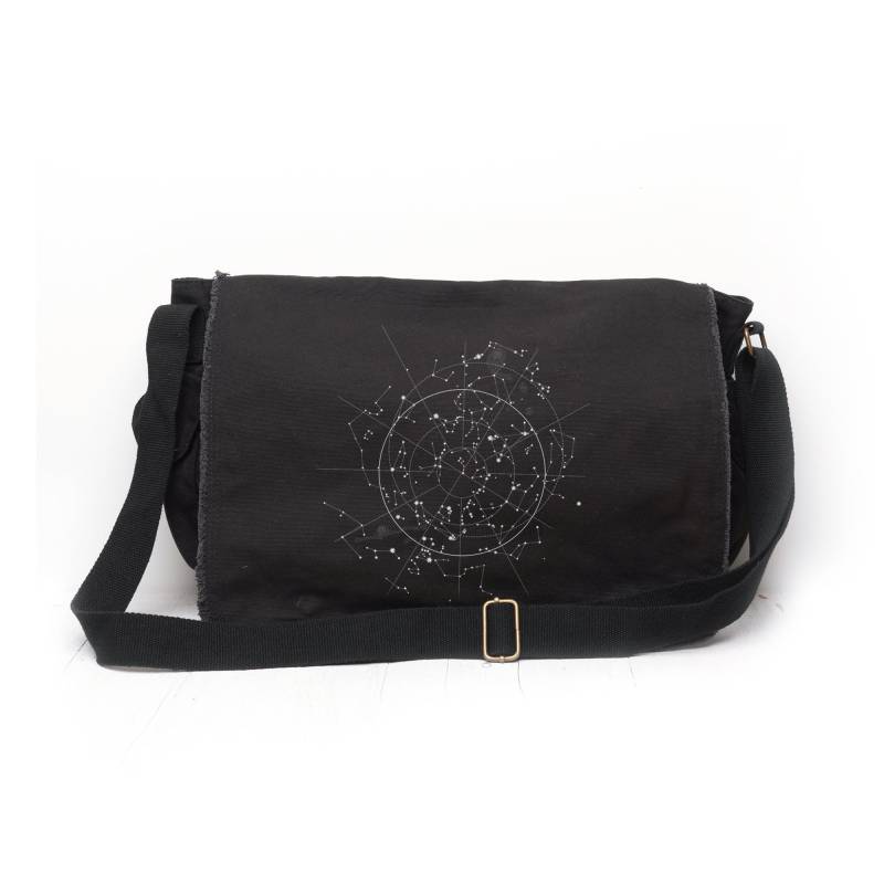 Canvas Umhängetasche Frauen/Männer - Celestial Map Of The Night Sky Tote Bag Work Geschenk Für Constellation von BlackLanternStudio