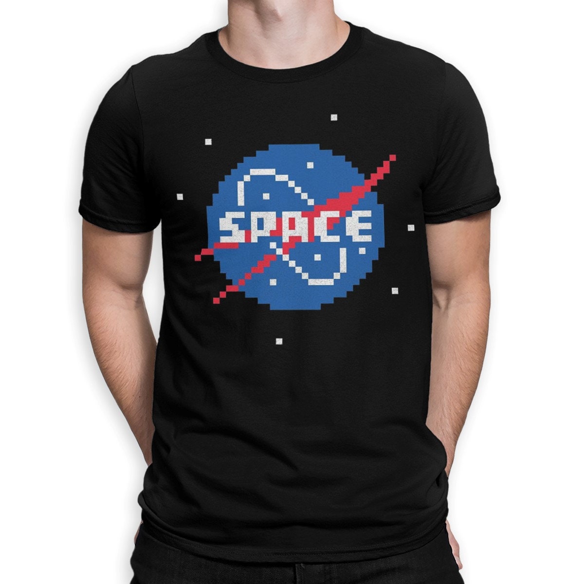 Weltraum Nasa Style T-Shirt/Herren Damengrößen 100% Baumwolle | Blc-117 von BlackLodgeCo