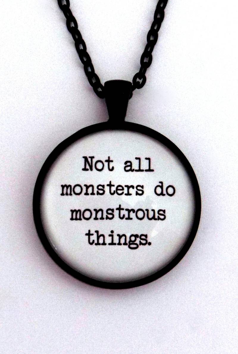 Not All Monsters Do Monstrous Things Lydia Martin Zitat Anhänger Schlüsselanhänger Schlüsselring Fandom Schmuck Teen Wolf Merchandise von BlackMagickFactory