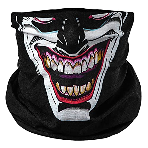BlackNugget Joker schwarz Halloween Verkleidung Gesichtstuch multifunktionsmaske multifunktionsbekleidung multifunktionskleidung kopftuch kopfband funktionsmaske funktionsbekleidung funktionskleidung von BlackNugget