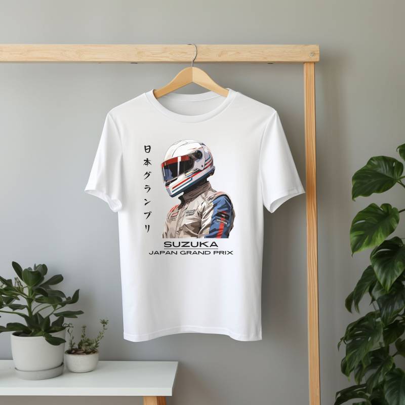 F1 Racing Japan T-Shirt | Geschenk Für Motorsport Fans Suzuka Grand Prix Shirt Unisex Aus 100% Baumwolle von BlackOakDesignShop