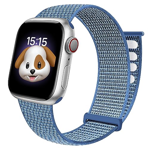 BlackPro Apple Watch Armband für Kinder, atmungsaktives weiches Nylon-Schlaufenband für Jungen und Mädchen, kompatibel mit Apple Watch Serie 7/6/5/4/3/2/1/SE, 38 mm, 40 mm, 41 mm & 42 mm, 44 mm, 45 mm von BlackPro