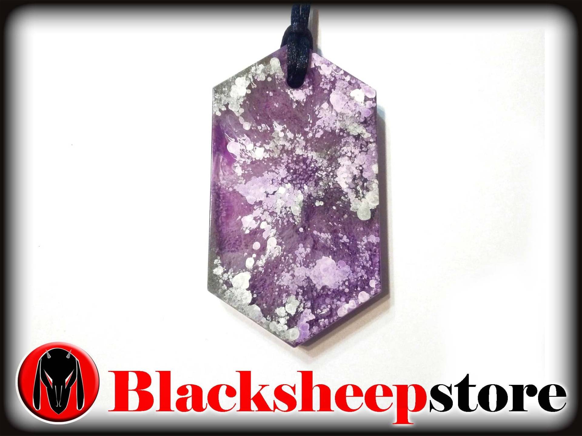 Harz-Halskette Anhänger Stücke, Handgemachten Schmuck Made in Italien Style Petrischalen von BlackSheepItaly