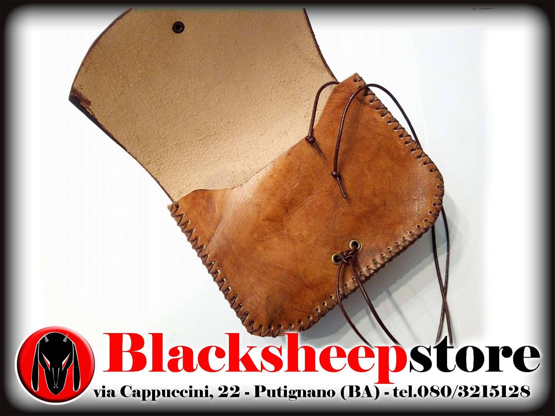Mittelalterliche Leder Gürteltasche Fanny Pack, Scarsella, Druckgrafik, Oroboros Made in Italy, Hand Nähen, Verschiedene Farben, Biker, Larp von BlackSheepItaly