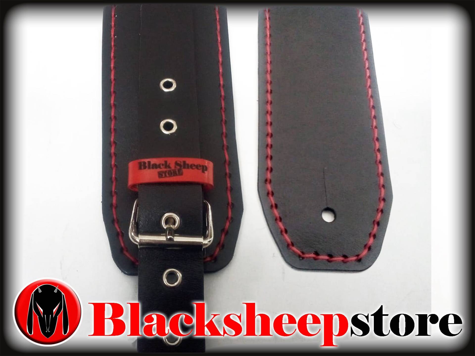 Schulterriemen Aus Leder Mit Der Hand Nähen, Bass-Gitarre Lederband, Dicke 3 Mm, Made in Italy Rock, Metal, Metaller von BlackSheepItaly