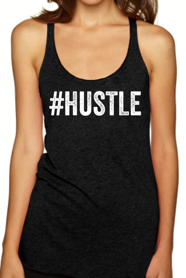 Damen Triblend Racerback Tanktop Hektik. Lustiges Shirt. Gym-Shirt. Gym-Tank-Top. Training Tank von BlackStarTees