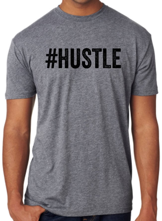 Hustle Herren Triblend T-Shirt. Witziges Shirt. Gym-Shirt. Sarkasmus von BlackStarTees