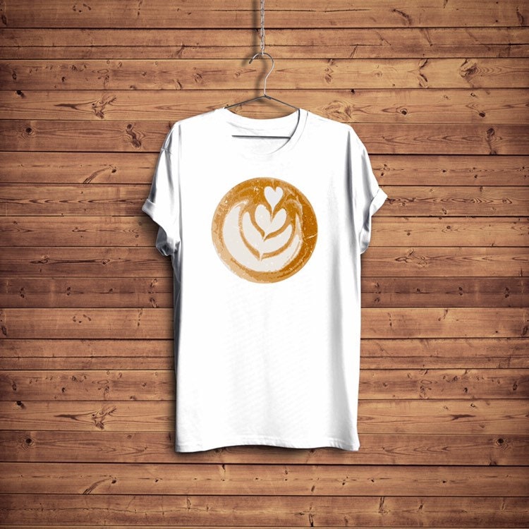 Barista Kunst Tshirt Cappuccino Späten Liebhaber Geschenk Shirt von BlackWhiteBoujee