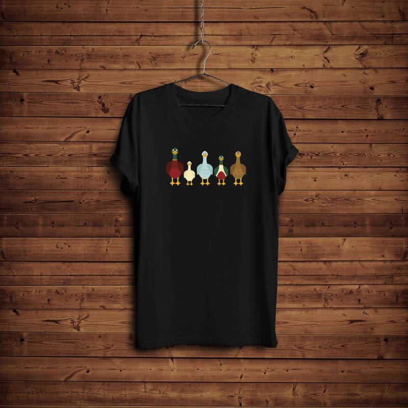 Enten-Shirt/Lustiges Enten-T-Shirt Enten in Einer Reihe Shirt Süßes Enten-Liebhaber-Geschenk Erntedank-Enten-T-Shirt Enten-Lustiges Geschenk-Shirt von BlackWhiteBoujee