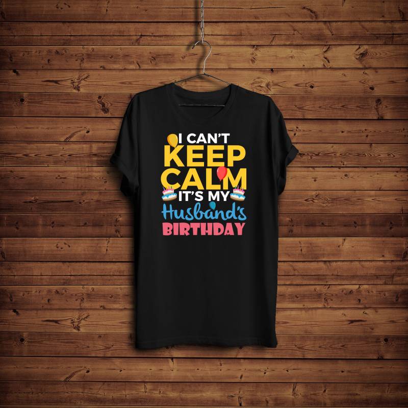 Ich Kann Nicht Ruhig Halten Seine Meine Ehemänner Geburtstag Shirt, Ich Mütter Frau Papas Shirt von BlackWhiteBoujee